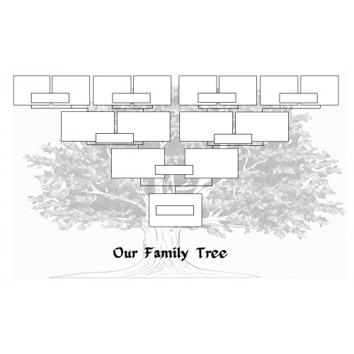 8 1/2 x 11 Family Tree Chart